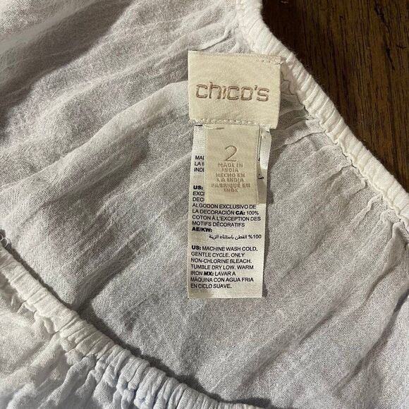 Chico’s Flowy Peasant Blouse - Picture 5 of 10